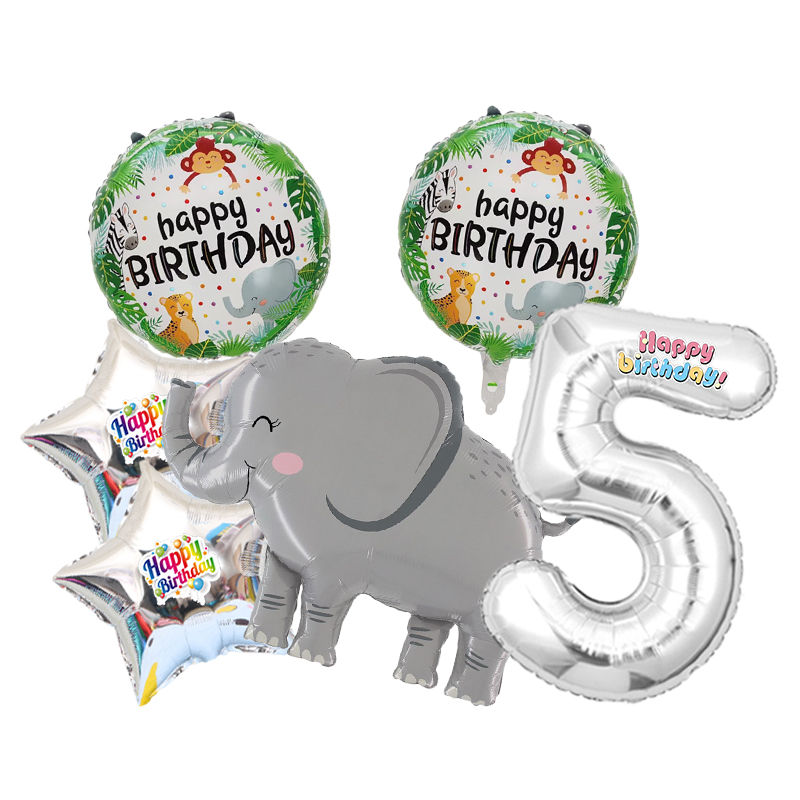 Wedding Zoo - Elephant Zoo Numbers 0-9 Jungle Animal