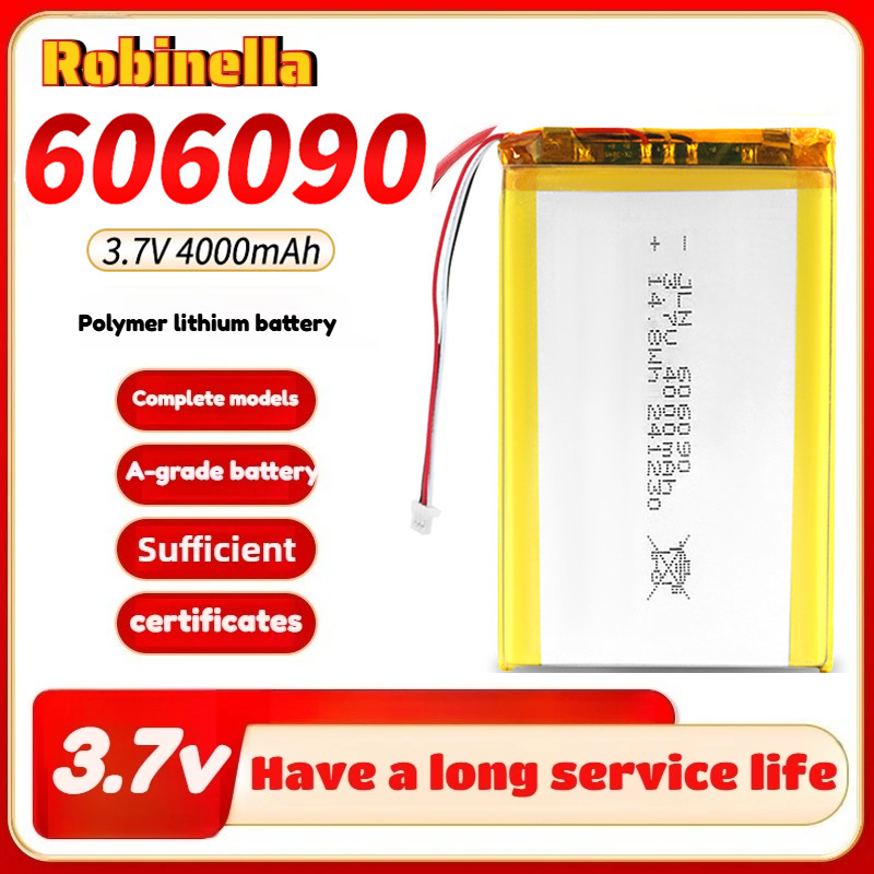 Wedding Power Supply - 606090 3.7v 4000mAh Rechargeable Lipo Battery