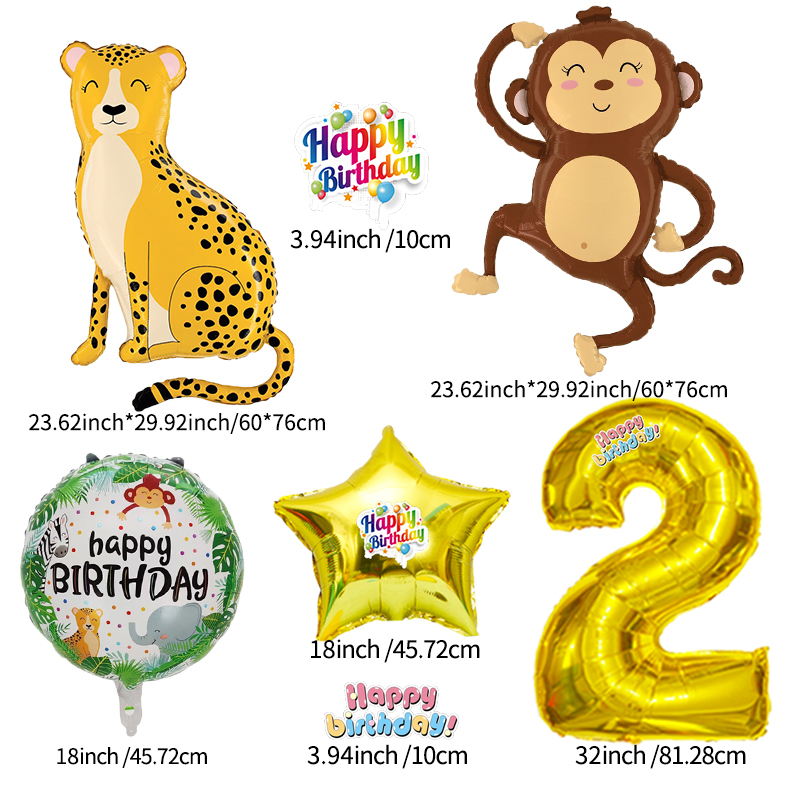 Monkey Leopard Zoo Numbers 0-9 - Wedding Zoo avis et prix