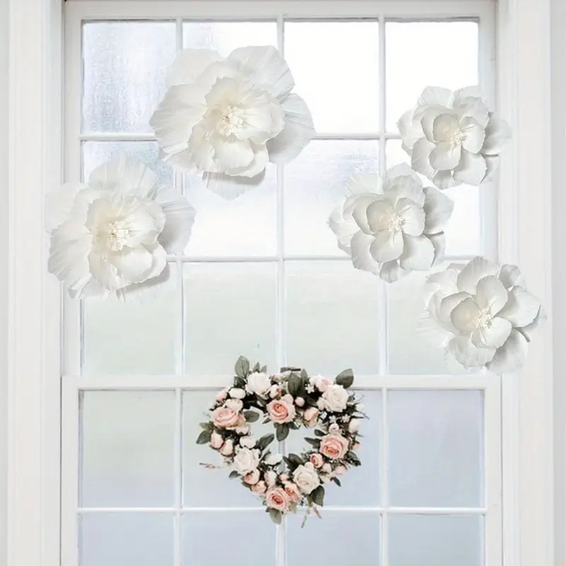 5 Packs of White Paper Flowers - Wedding Power Supply avis et prix