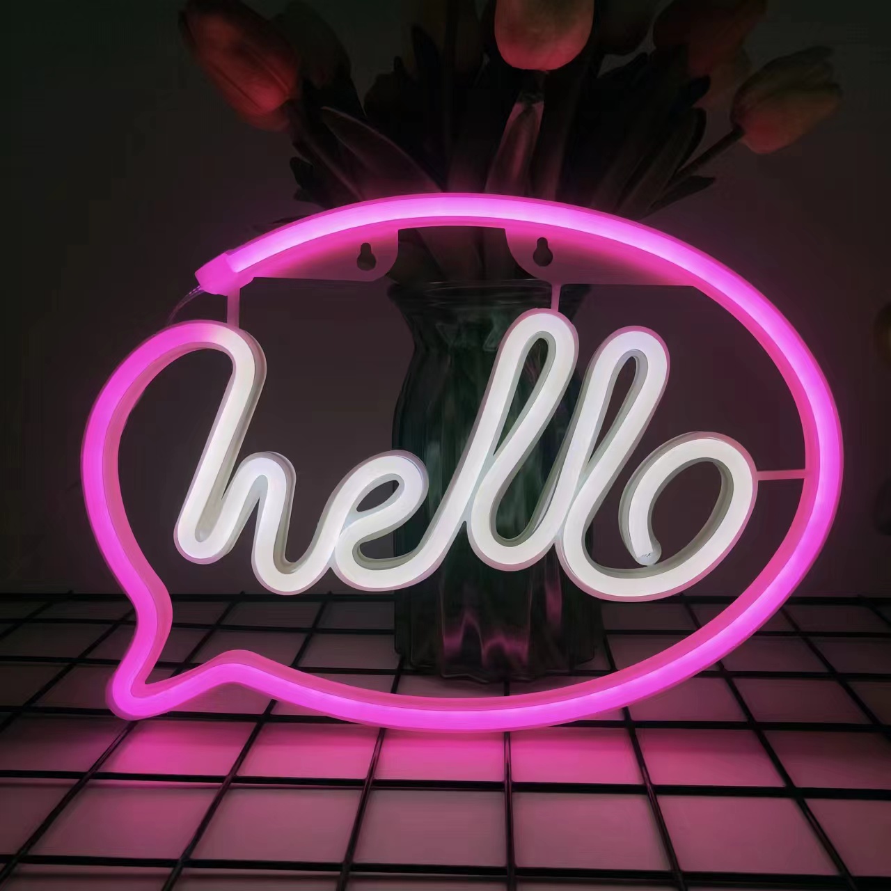Hello Neon LED Light USB or Ba - Wedding Power Supply avis et prix