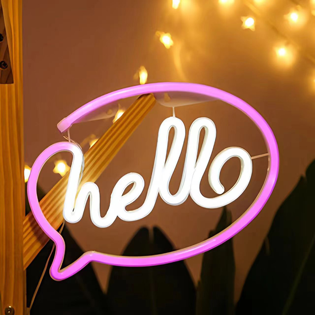Hello Neon LED Light USB or Ba - Wedding Power Supply avis et prix