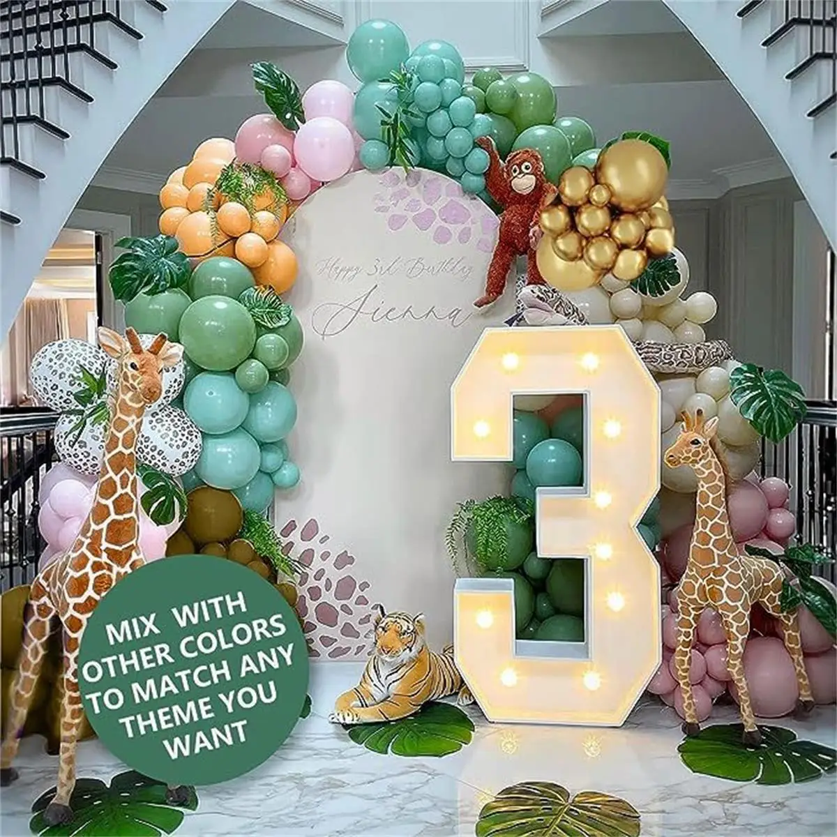 105Pcs Jungle Animal Balloon G - Wedding Zoo avis et prix