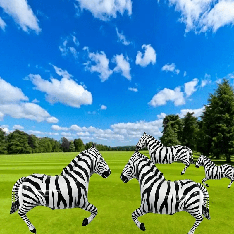 4 black and white striped zebr - Wedding Zoo avis et prix