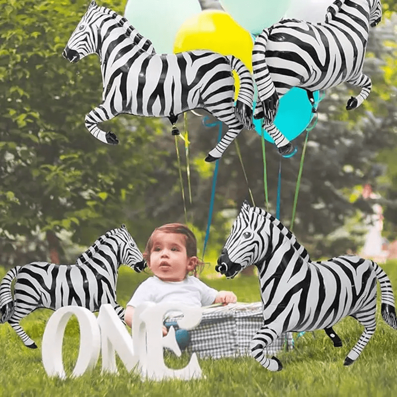 4 black and white striped zebr - Wedding Zoo avis et prix
