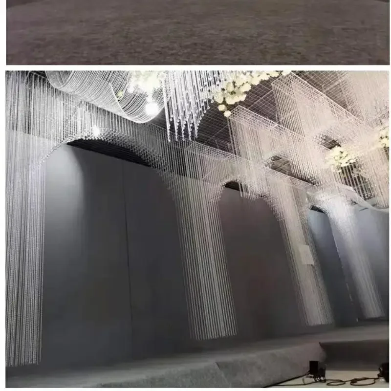 340 CM Acrylic Beads Curtain C - Wedding Backdrop Curtain avis et prix