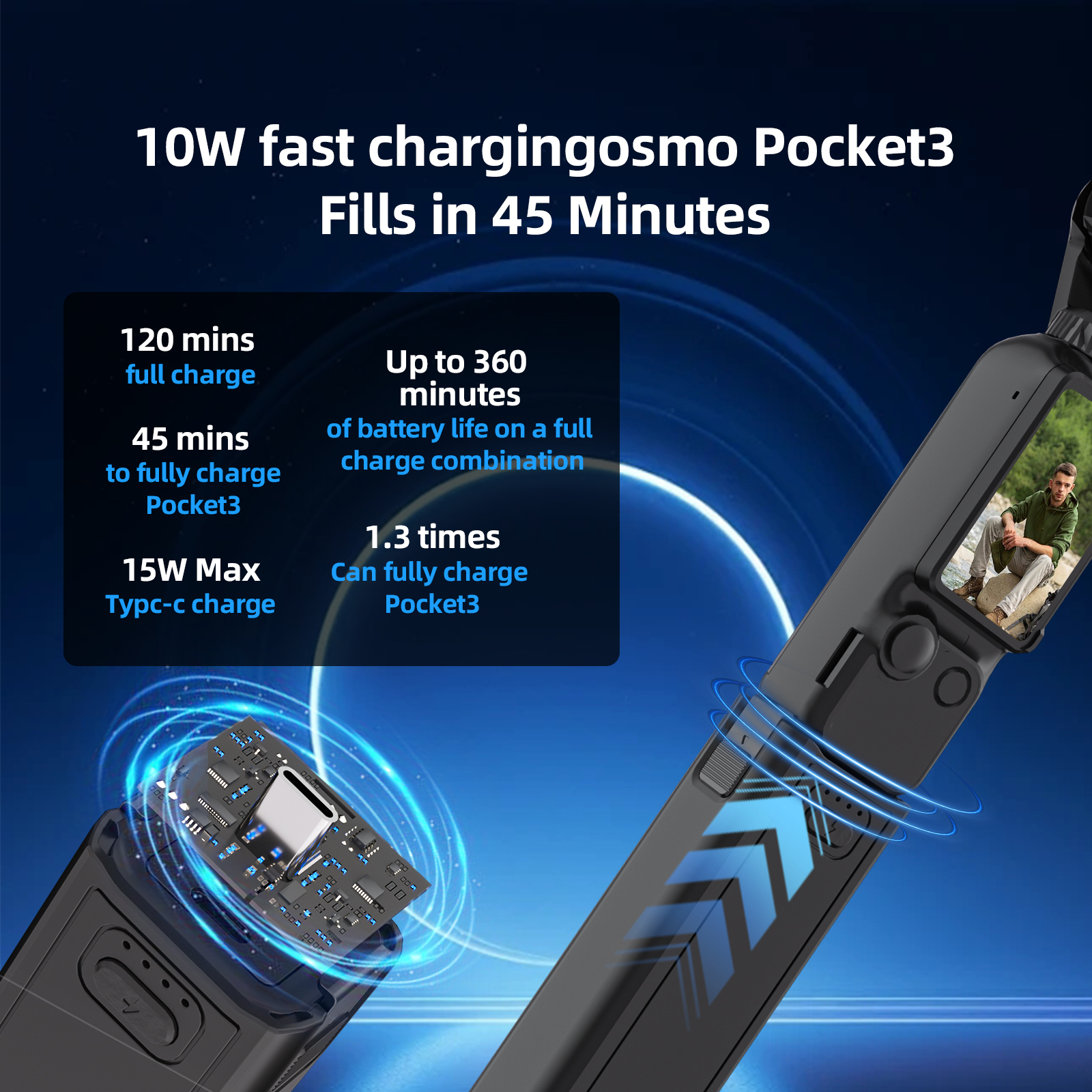 Action Camera Charging Handle  - Wedding Power Supply avis et prix