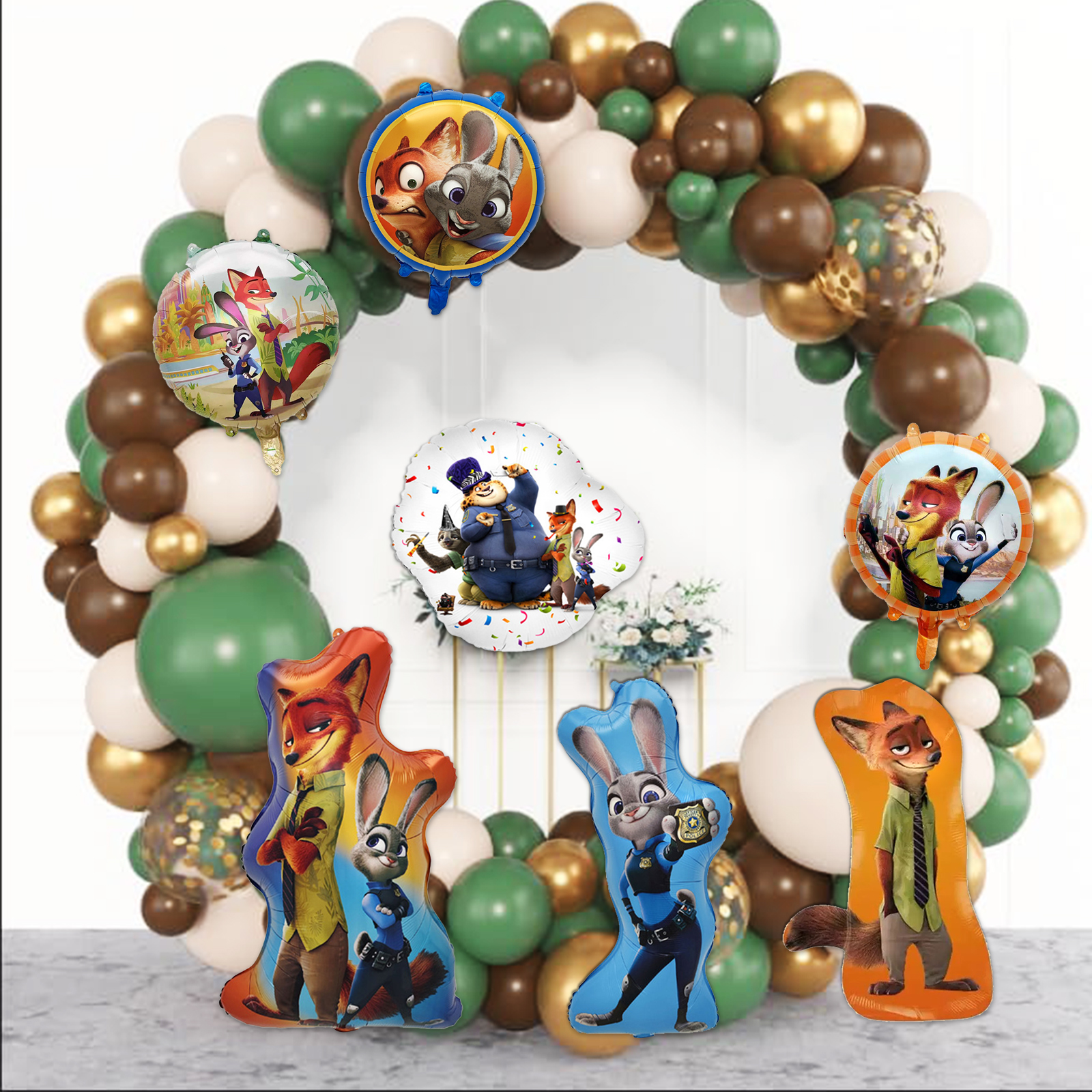 7Pcs Cartoon Figure Decoration - Wedding Zoo avis et prix