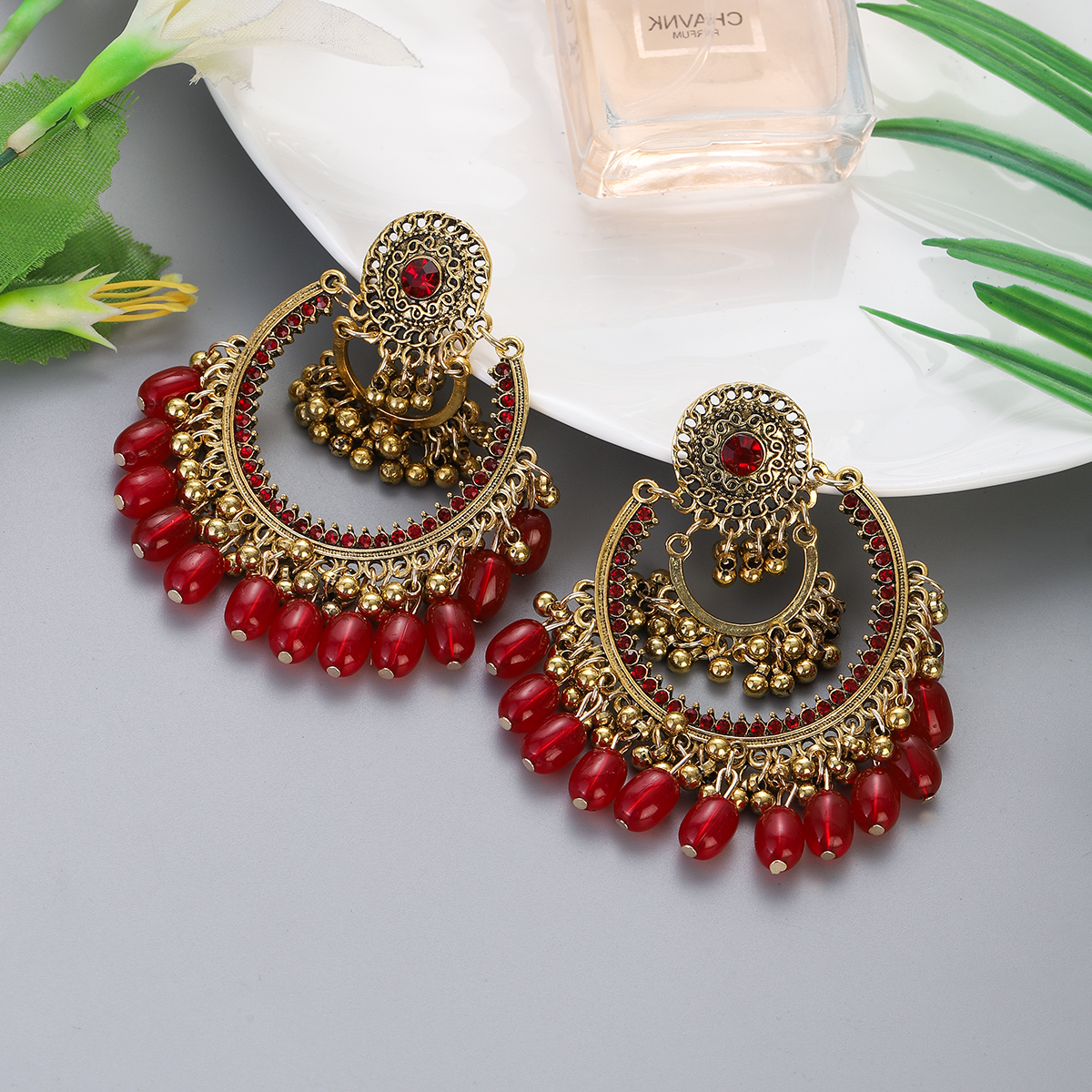 Boho Vintage Gold Color Jhumka - Indian Wedding Supply avis et prix