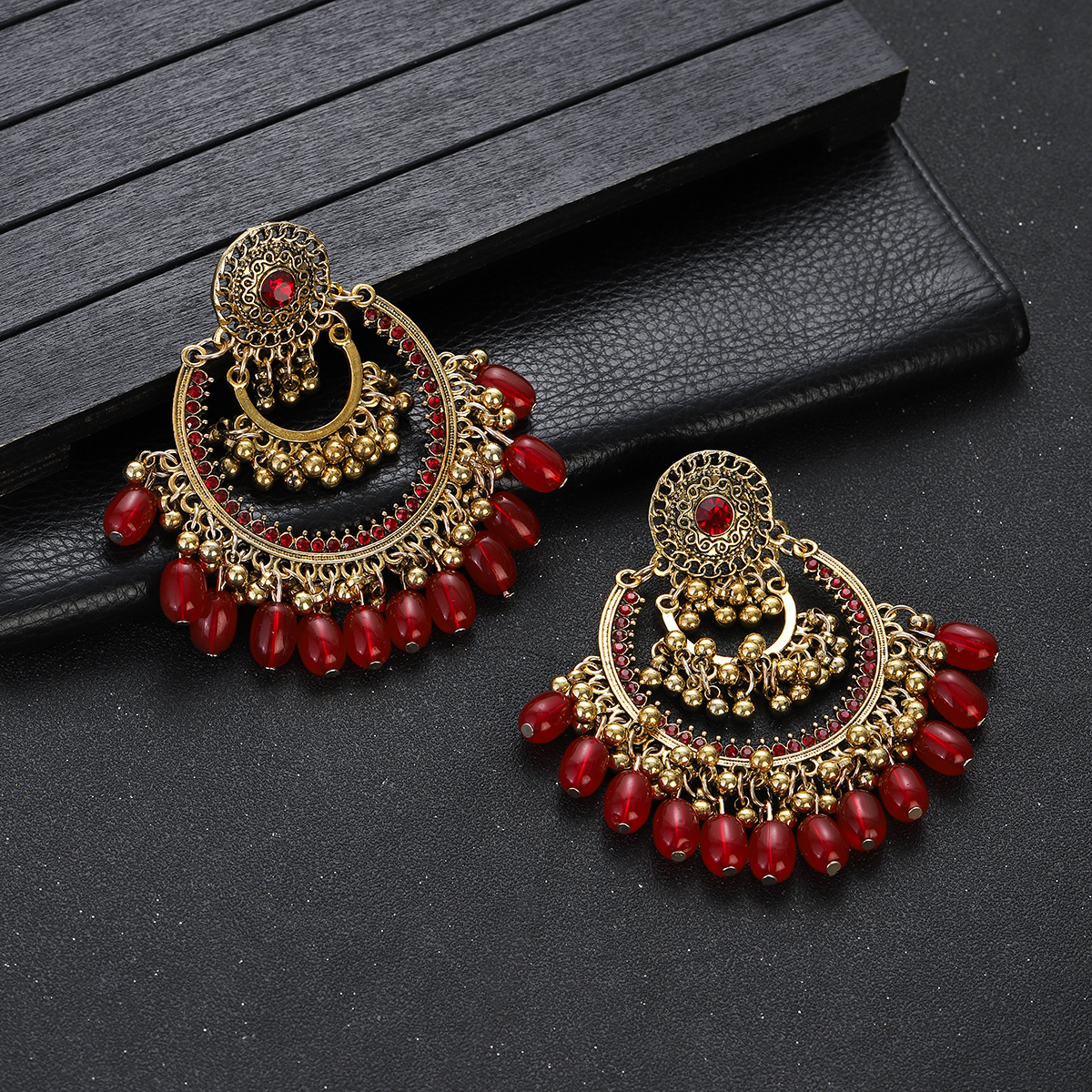 Boho Vintage Gold Color Jhumka - Indian Wedding Supply avis et prix