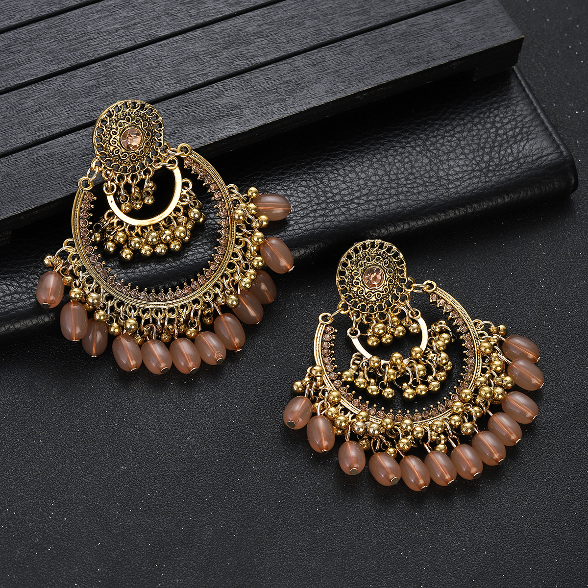 Boho Vintage Gold Color Jhumka - Indian Wedding Supply avis et prix
