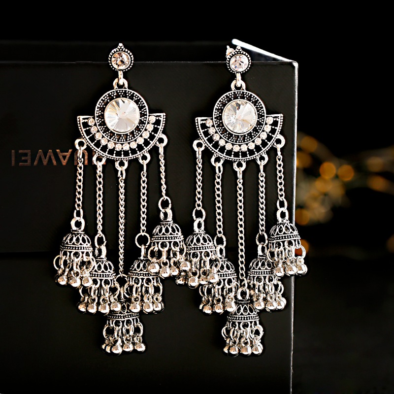 Indian Jhumka Earrings Gold Sl - Indian Wedding Supply avis et prix
