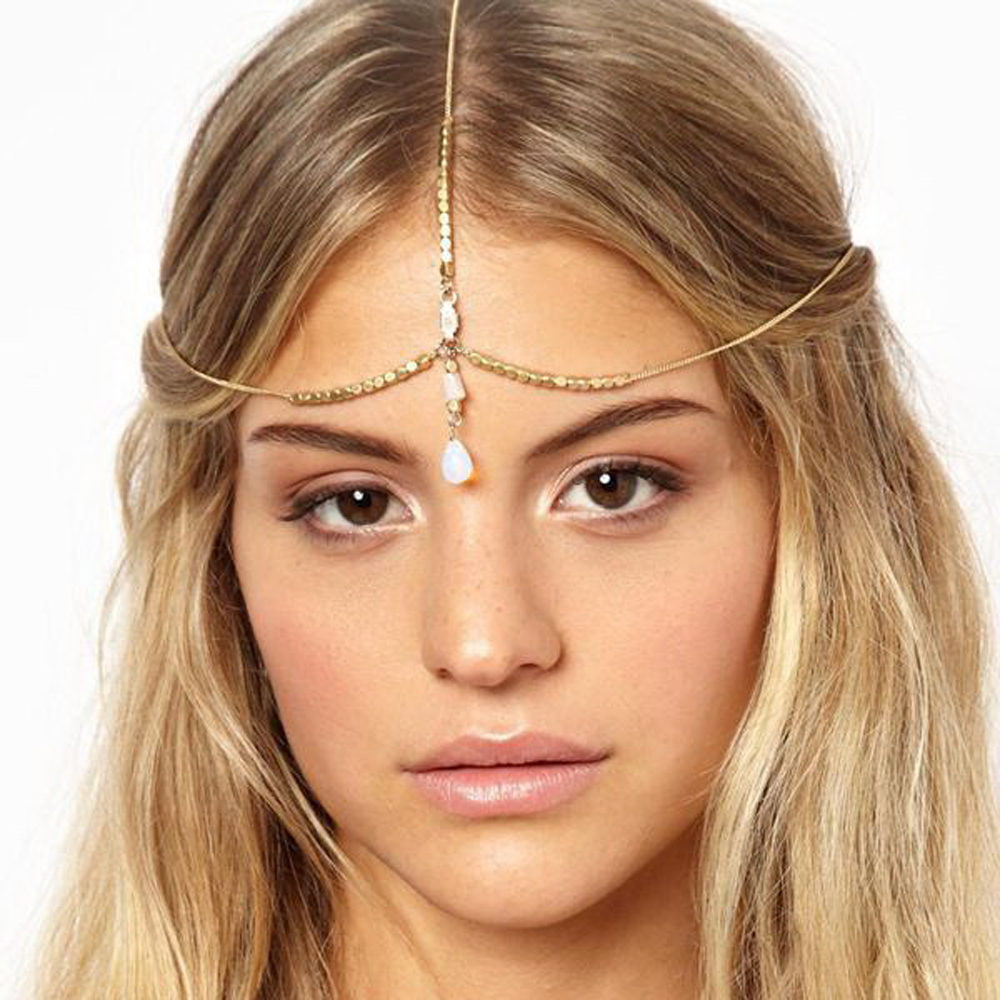 Boho Ethnic Forehead Head Chai - Indian Wedding Supply avis et prix