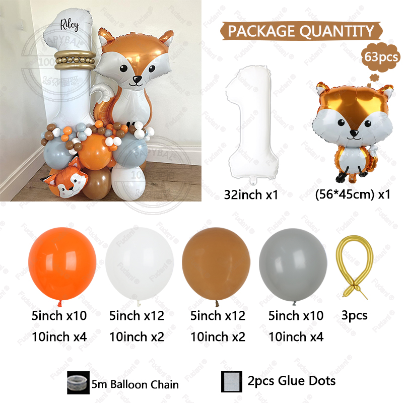 63Pcs Jungle Zoo Smart Fox Alu - Wedding Zoo avis et prix