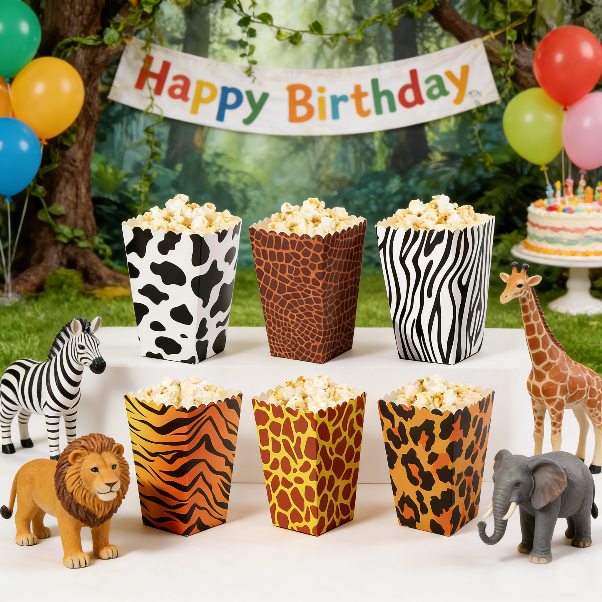 6/12/24pcs Safari Animal Print - Wedding Zoo avis et prix