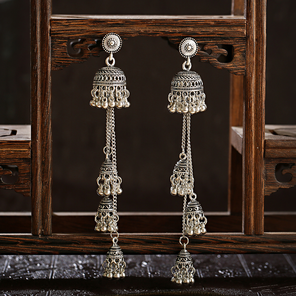2pcs Vintage Long Tassel Earri - Indian Wedding Supply avis et prix
